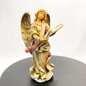 Fontanini "Faith of the Fifth Angel” Figurine 1995 Italy Vintage Signed 5 1/2"
